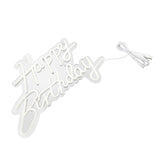 Happy Birthday Neon Sign for Backdrop Acrylic USB Powered LED Neon Sign Light for Birthday Party V1294-YM0901-3115240030811
