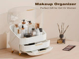 Transparent Flip-top Cosmetic Storage Box Dustproof, Waterproof, Multi-layer Drawer Organizer, V1232-HZSNX003