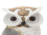 Owl Figurine Statue Resin Owl Sculpture Standing On Stump for Home Porch Patio Lawn Yard Decoration V1294-YM0901-3115240062912