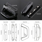 Sliding Patio Door Handle Set Mortise Lock Suitable for Sliding Glass Patio Door Black V324-SLDOORLC-BK-NK