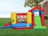 Happy Hop 7-in-1 Inflatable Bounce Jumping Castle Playhouse with Slide IMPH01