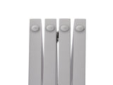 Wooden Pet Gate Dog Fence Retractable White 600x 3MM PT1060-4-WH