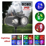 Ground Insert Outdoorproof Lawn Dual-Tube Projection Light - LED Halloween & Christmas Dynamic V888-ELOSUNG13053
