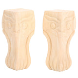 2Pcs Stylish Wood Carved Table Leg Cabinet Legs Home Furniture for Sofa Tea Table TV Cabinet V1294-YM0901-3115200042511