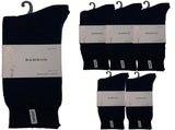 6 Pairs PREMIUM BAMBOO SOCKS Mens Heavy Duty Thick Work Socks BULK Cushion - Navy Blue V563-6BBSOX-NVYBLU-SIZE11-14