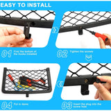 4 Pack Car Storage Net, Trunk Storage Net, Car Trunk Net, With Screws, Hook, Car Pocket Organizer V1188-MS-227-1454