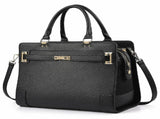 Fashion Dog Purse Carrier for Small Dogs with Shoulder Strap - PU Leather Pet Carrier for Dogs and V1192-AZ-W-26492