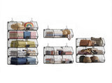 Artiss 5 Tier Stackable Closet Organizers and Storage Closet Hanging Storage Organizer Shelves WOS-A-STEEL-5T