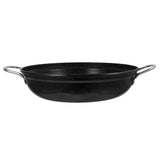 Black Stainless Steel Wok with Double Handles, Cooking Pot for Home Kitchen Use V1370-AZ4-08571
