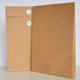 50pcs Brown Paper Folders Poly Envelope Folders Paper Organizer Document Carrier V1369-AZ3-W-07434