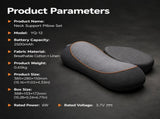 Ergonomic Memory Foam Neck and Shoulder Massage Pillow with Vibration, Infrared Heat, and Airbag V1341-ZY-3RMWNT5H-GREY