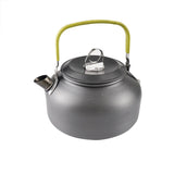Camp Cookware 2-3 People Set, Pan Pot Teapot Lightweight Outdoor Portable Camping Cooker Set for V1192-AZ-W-3657
