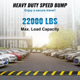 VEVOR 2PCs 6 ft Rubber Speed Hump, 2 Channel, 10000 kg/axle Capacity Heavy Duty Traffic Speed Bump, V952-JSDDLBHQXJZTA59NFV0