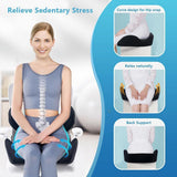 Memory Foam Seat Cushion & Lumbar Support Pillow Set Ergonomic Office Chair & Car Seat Pad for V888-ELOSUNG54379