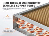20"x 20" Heat Exchanger Water to Air 3-Row 3/8" Copper Ports 242 Fins V952-CPGSHRQ202001R9UUV0