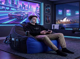 Artiss Gaming Bean Bag Chair for Adults Teens Kids Splash-Proof Floor Gaming Chair BD-COVER-GAME-CH-BLBK