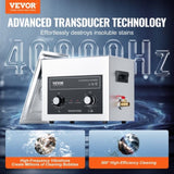 VEVOR 10L Ultrasonic Cleaner with Heater Timer & Basket Digital Sonic Machine V952-XNKZCSBQXJ10U68GEV3