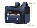 Out & About with Your Furry Friend Cat-Ear Breathable Backpack, Perfect for Cats & Dogs up to V1385-CWB-WU-927-009