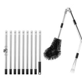4M Telescopic Gutter Cleaning Tool Kit with Adjustable Pole, Gutter Brush & Gutter Rake V63-959271