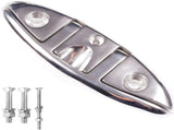 Boat Folding Cleat 8-1/2" Flip-up Heavy Dock Marine Grade 316 Stainless Steel V1259-DP01-A-1355