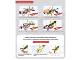 Climbing Stop Descender Rappelling Anti-Panic Belay Devices for 10-12mm Rope Rescue Equipment Hand V1192-AZ-W-2955