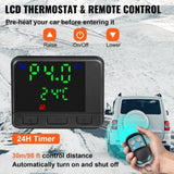 VEVOR Diesel Air Heater 8KW, All in One 12V Truck Heater, Parking Heater with Black LCD, Remote V952-ZDJRQXHK8KWXKHYJ1V0