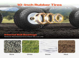 900 Lbs Steel Garden Cart on Wheels, Heavy Duty Pullable Garden Wagon Yard Cart, Outdoor Metal V952-ZXHYTCLS900BG0TN3V0
