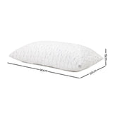 Giselle Bedding Memory Foam Pillow King Size Twin Pack PILLOW-MEFO-RAYON-K