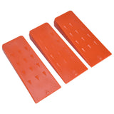 3pcs 8in Felling Wedges Spiked Plastic Safe Logging Tools for Chainsaws Tree Cutting V1294-YM0523-3111210402711