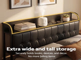 Artiss Double Bed Frame with Storage Headboard SAA Certified Charging Station BFRAME-J-MARK-D-BK-AB