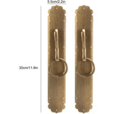 Chinese Style Door Ring Brass Handle Antique Door Handle Furniture Hardware V1237-ZY-715-206