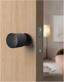 Black Minimalist Invisible Door Lock Hidden Single-Sided Handle Secret V1188-ZC-DLL-583
