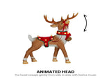 Christabelle 80cm Brown Reindeer Christmas Light Up Display Animated Warm White LED Indoor Xmas 112_NK201