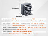 Drill Bit Dispenser Cabinet, 3 Pieces Three-Drawer for 1/16" to 1/2" & Letter Sizes A to Z, V952-ZTFPGJXWSJTZQHBVLV0