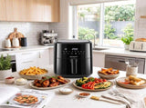 Devanti Air Fryer 6.5L 1700W Digital Touch 8 Presets Non-Stick Basket Black AF-K-J-NA50-BK