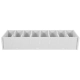 White Bamboo Business Card Organizer Simple Design for Office Use V1192-AZ-W-27253