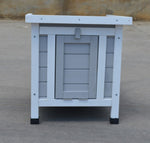 YES4PETS Grey Small Chicken Coop Rabbit Hutch Ferret Cage Guinea Pig Dog Cat Nesting Box V278-RH372-CW12T0337