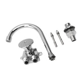Foot Pedal Faucet Hands Free Foot Valve Flexible Hose Touchless Floor Mount Foot Control Faucet for V1294-YM0706-3112230046711