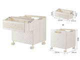 Foldable Laundry Basket with Wheels - Portable Rolling Hamper for Home Use,Storage laundry basket V888-ELOSUNG10923