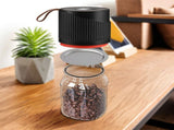 2 IN 1 Electric Vacuum Sealing Machine Kit for Wide and Regular Mouth Mason Jar Kitchen Cordless V1294-YM0901-H48286