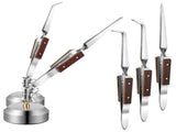 5 Pcs Soldering Tweezers Set 3 Pcs Cross Lock Solder Tweezer 2 Pcs Jewelry Third Hand Tools with V1192-AZ-W-0180
