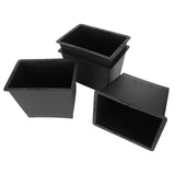 4Pcs Stackable Bed Risers ABS Anti Slip Furniture Risers for Bed Desk Sofa Table Black 6 Inch V1294-YM0901-3114230085312