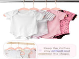 Baby Hangers, 11 Inch Velvet Kids Hangers with 6 Pcs Clothes Size Dividers, Infant Toddler Nursery V1258-DP02-C-342