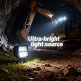 Flood60&deg LED-Worklight Search Light Additional Headlight for Ship Car SUV Truck Construction V1107-144-47209-BLK2