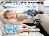 Portable Misting Stroller Fan with 4 Speeds & 360&deg Adjustable Tripod, Quiet Rechargeable Baby Fan V1107-CS-MNBZYFSH