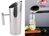 2L Large Capacity Stainless Steel Water Jug Cold Drinking Pitcher Home Hotel Serving Tool V1294-YM0721-3118210034311