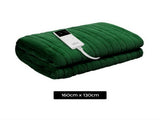 Giselle Electric Throw Rug Heated Blanket Washable Snuggle Flannel Winter Green EB-THROW-RUG-GN