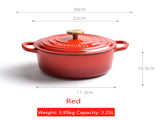 Enamel Cast Iron Pot Cast Iron Casserole/French Oven - 20 CM V957-RLX39671032K