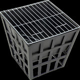 Black Fire Pit Square Log Patio Garden Heater Outdoor Table Top BBQ Camping V63-835261