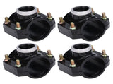 4 Sets Water Drain Saddle Plastic Pipe Additional Quick Connector Tee Kit G1 Female Thread V1294-YM0715-3111210455411